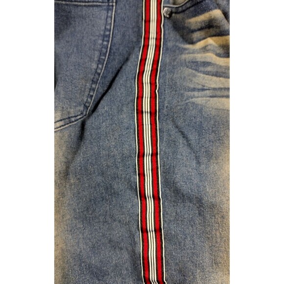 Denim & Rivets Mens Size 34 Jeans Blue Straight Leg Acid Wash Stretch Dark Denim - Picture 4 of 10
